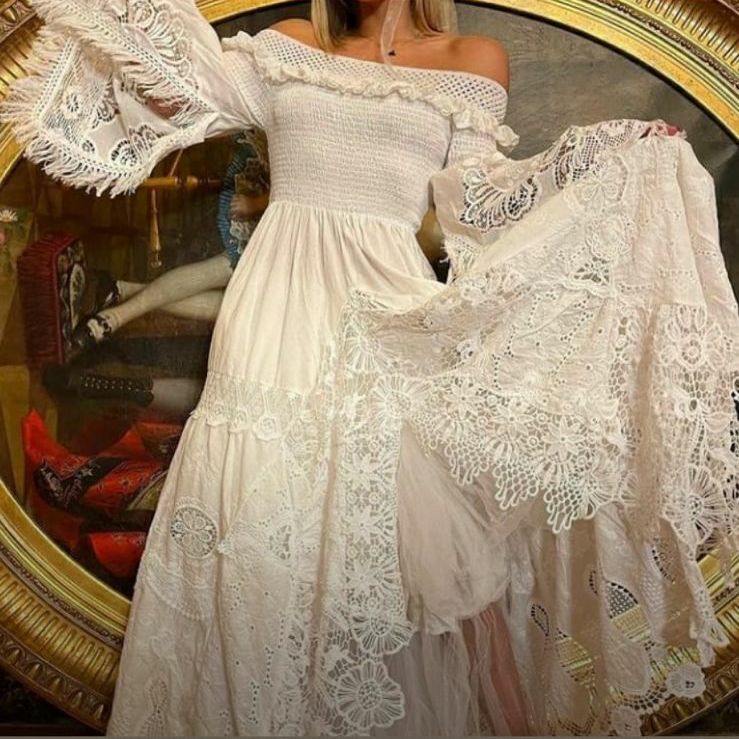 Vestido largo blanco