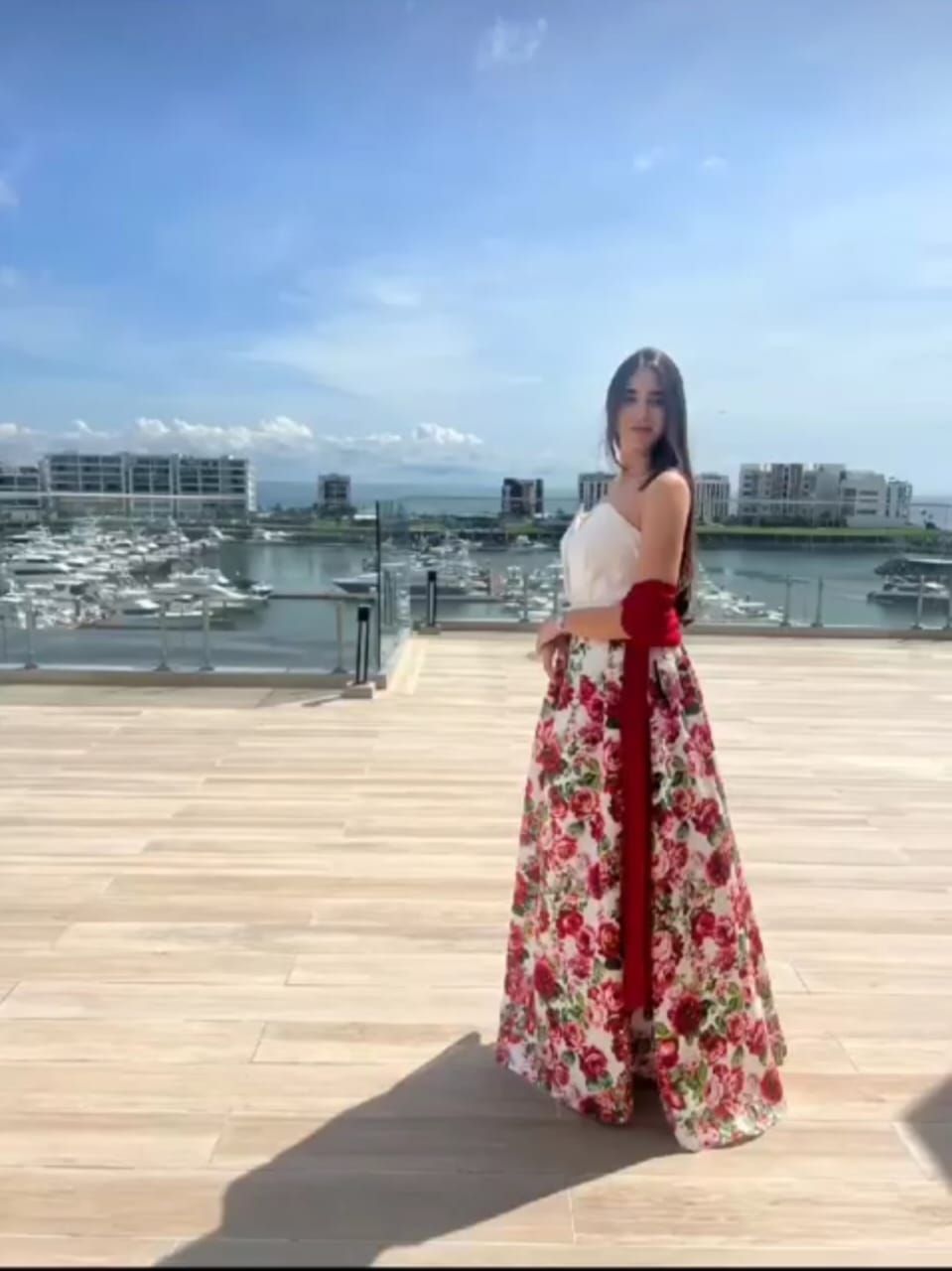 Vestido largo rojo