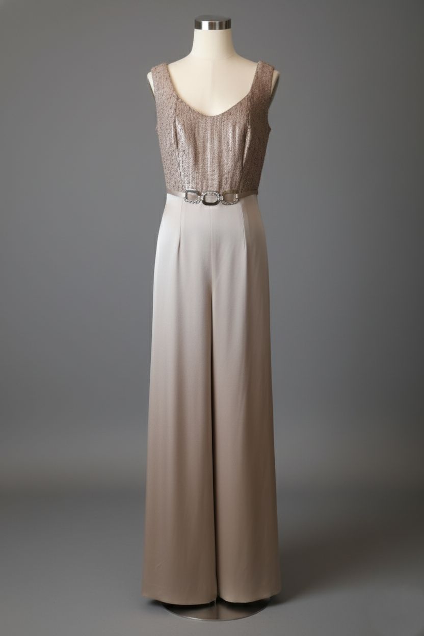 Suit largo en bronce dorado