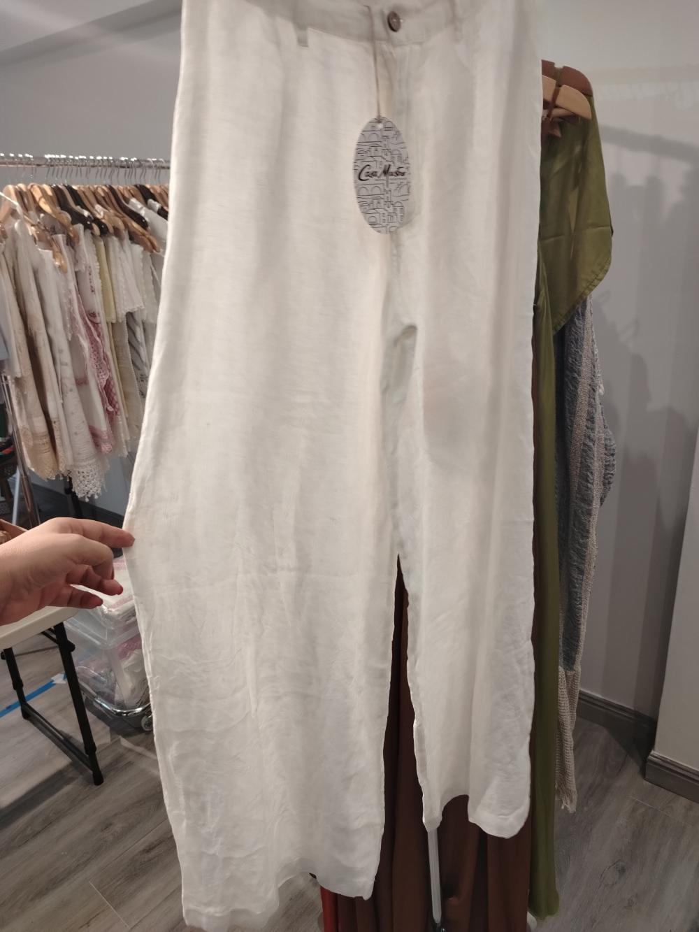 Pantalon en Raw Linen