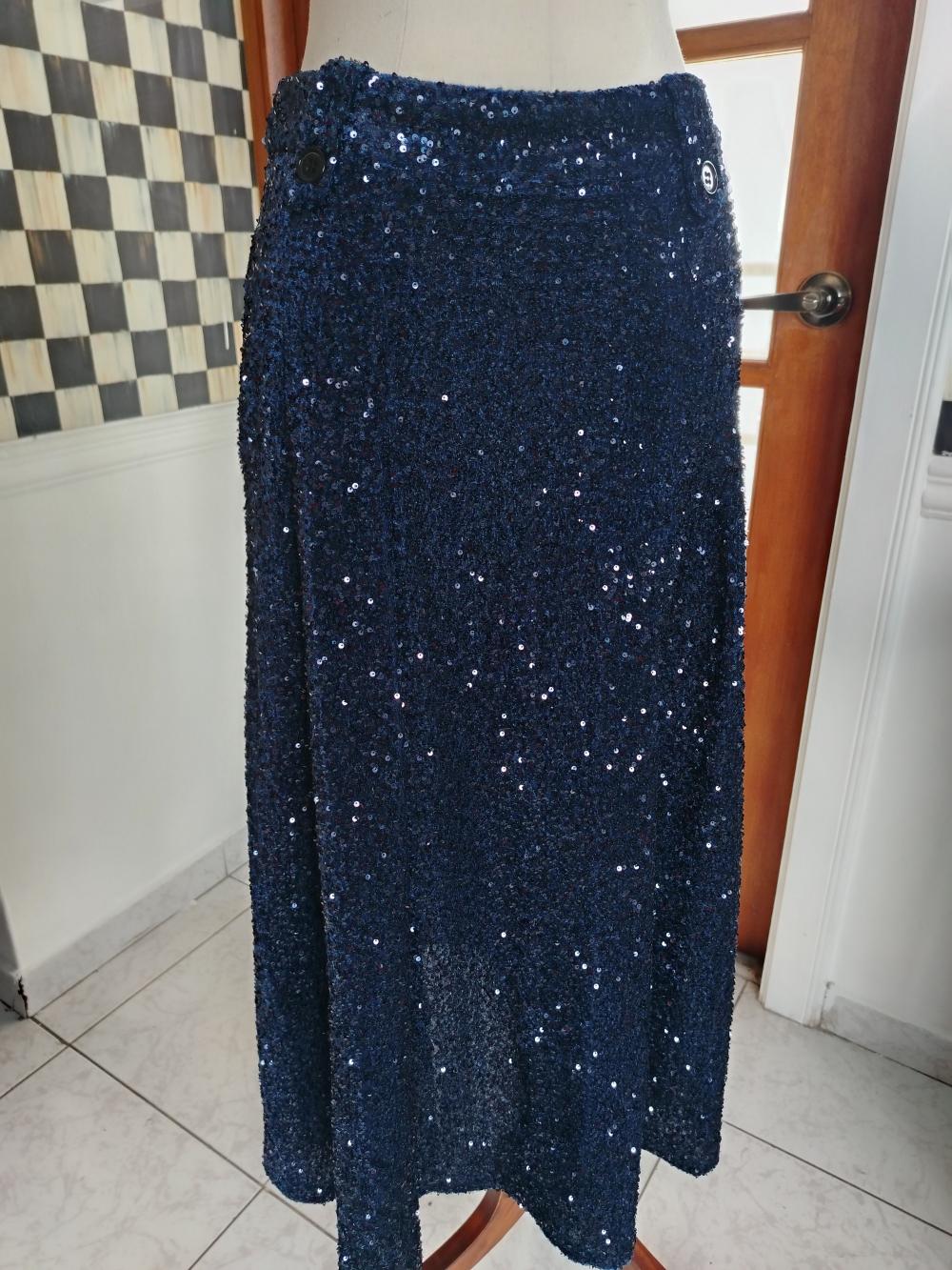 Falda en lentejuelas