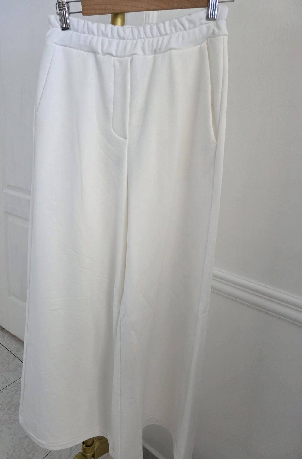 Pantalon blanco jogger