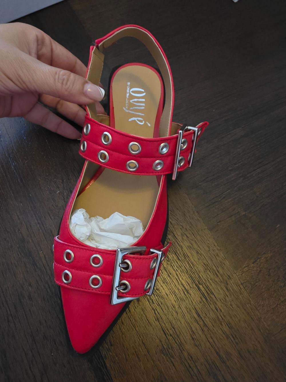 Zapato rojo flat