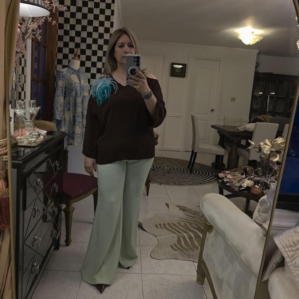 Pantalon verde menta