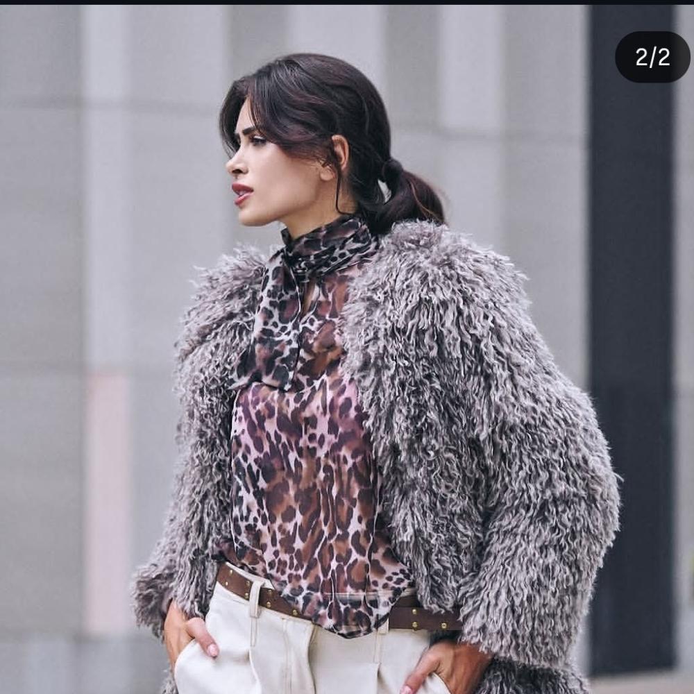 Blusa print animal