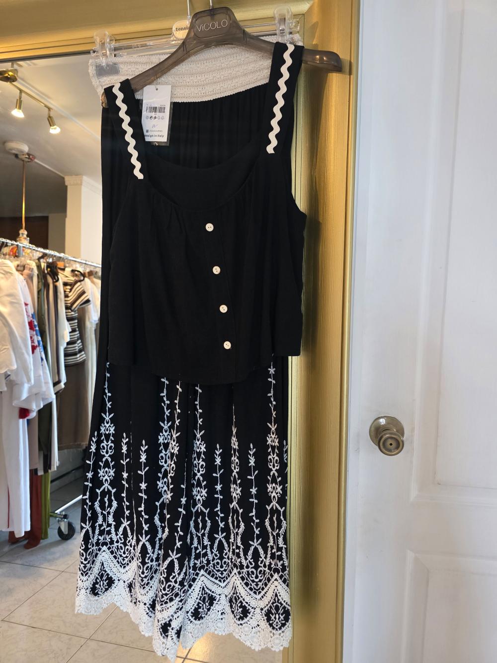 Set de pantalon y top negro