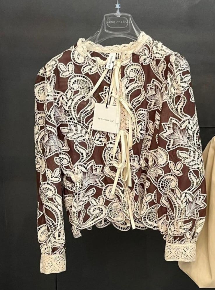 Camisa bordada choco